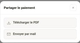 Le partage d'un paiement